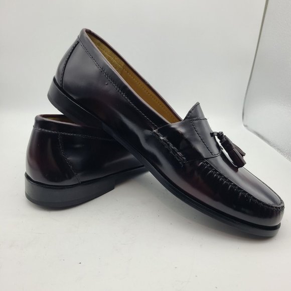 Cole Haan Men loafers Pinch Tassel Dress Shoes Mahogany Brown Leather 13 D new main image 6